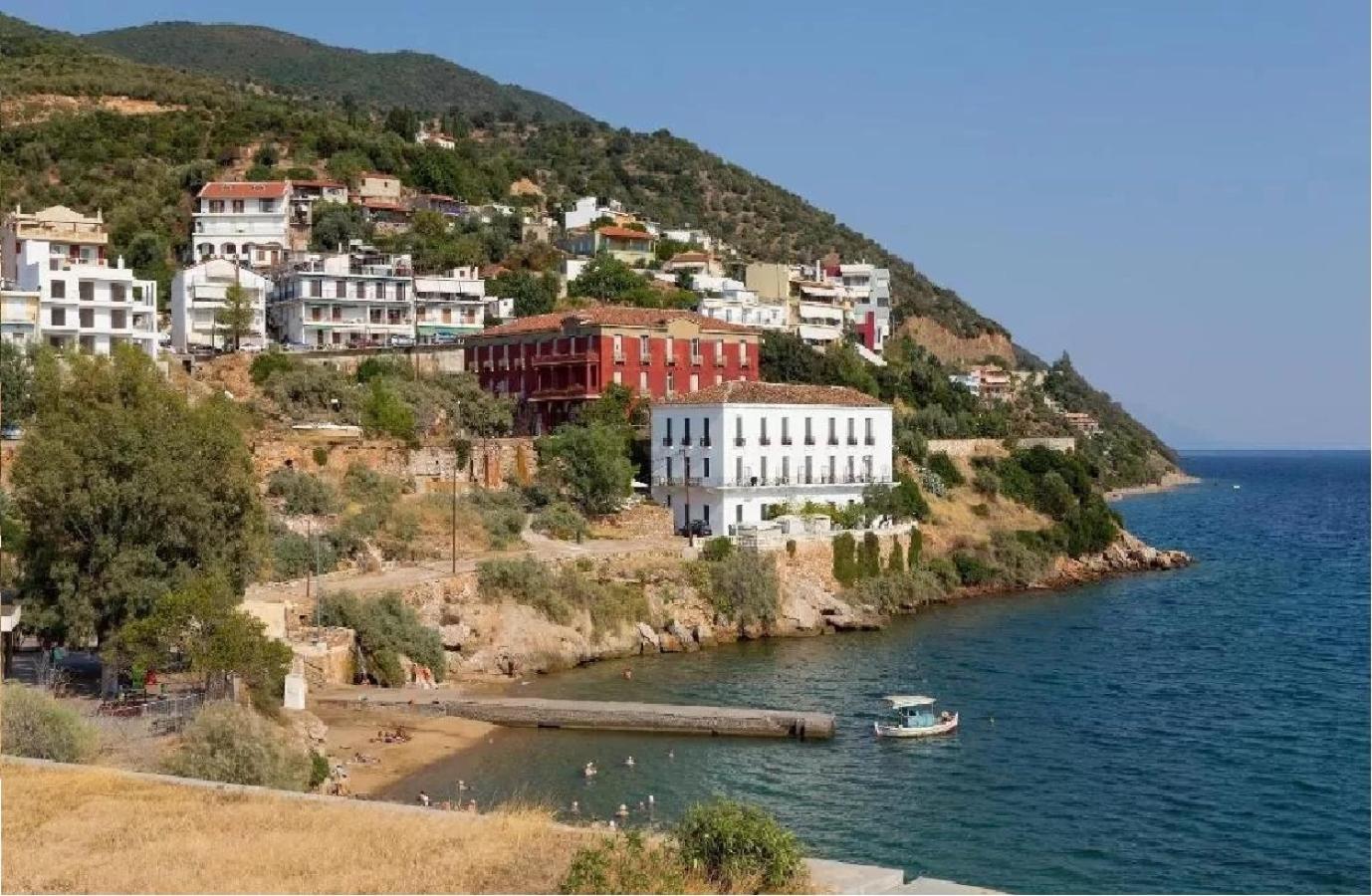 Modern Studio By The Sea Loutra Edipsou  Exterior foto